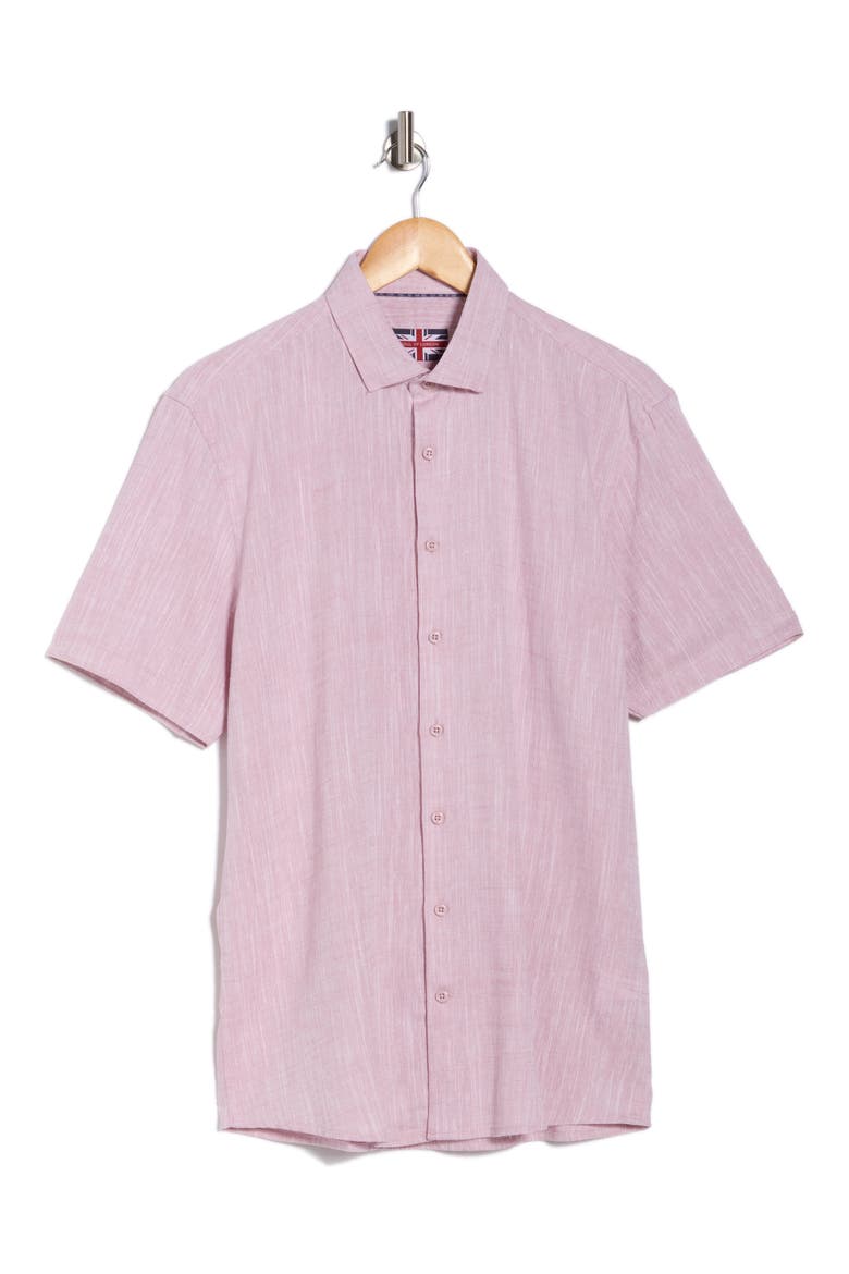Short Sleeve Sport Shirt, Alternate, color, RASPBERRY/ FRAMBOISE