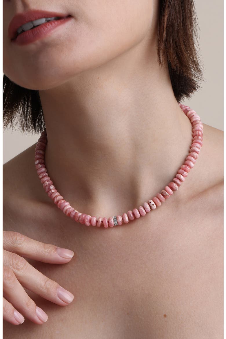 Desert Rose Beaded Necklace, Alternate, color, PINK