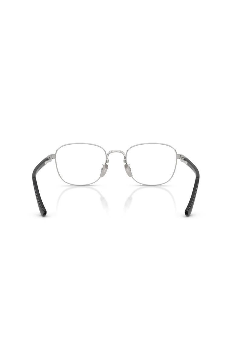 Ferrari 54mm Rectangle optical glasses, Alternate, color, Silver