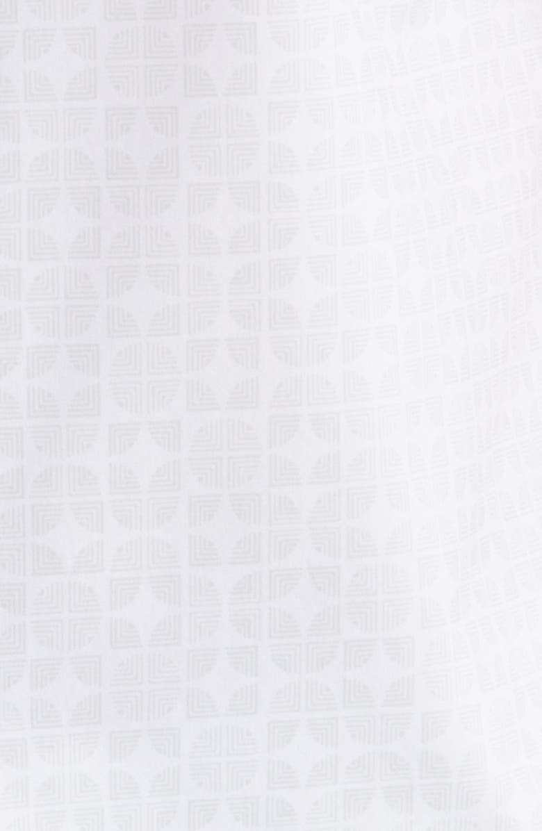 Mizzen+Main Leeward Geo Print Short Sleeve Button-Up Shirt, Alternate, color, Aluminum Gradient