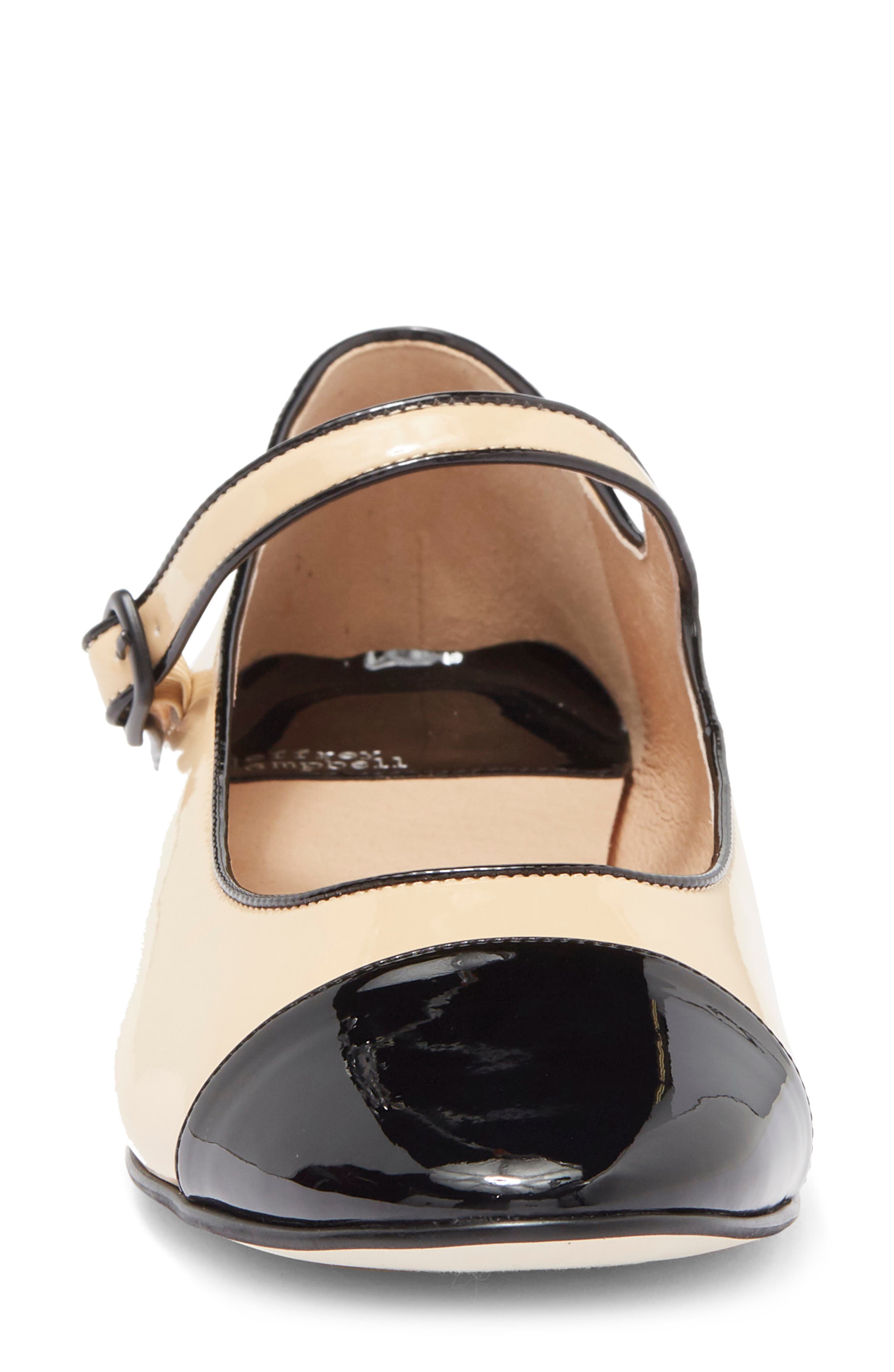 Curvet Mary Jane, Alternate, color, NUDE PATENT BLACK PATENT COMBO