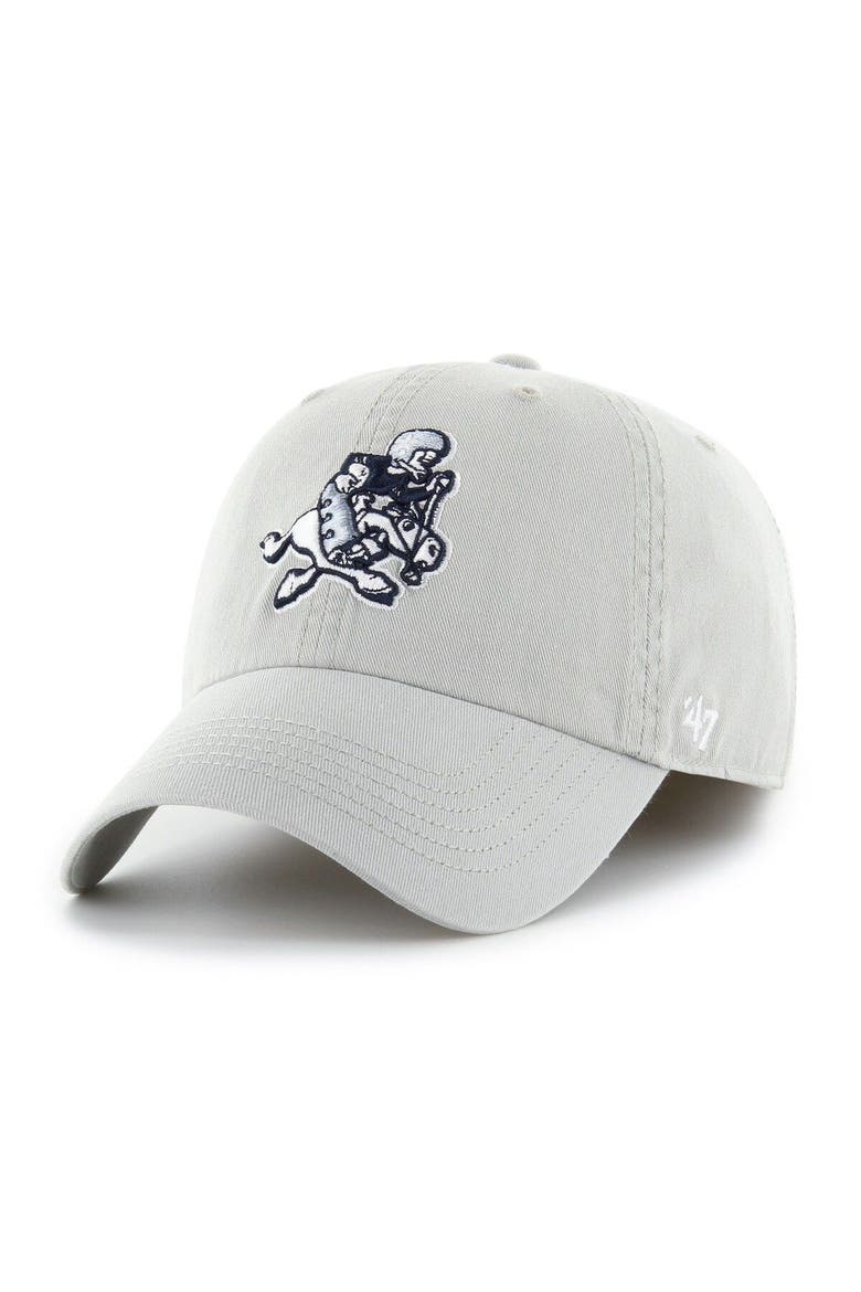 Men's '47 Gray Dallas Cowboys Gridiron Classics Franchise Legacy Fitted Hat, Main, color, Gray