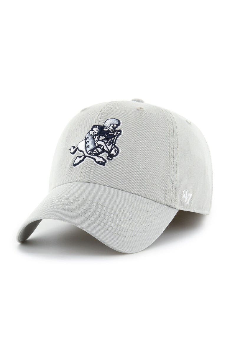 '47 Men's '47 Gray Dallas Cowboys Gridiron Classics Franchise Legacy Fitted Hat, Main, color, Gray
