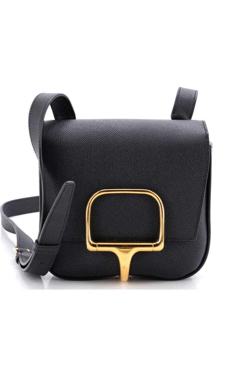 Pre-Owned Hermes Della Cavalleria Shoulder Bag Epsom Mini, Main, color, Noir