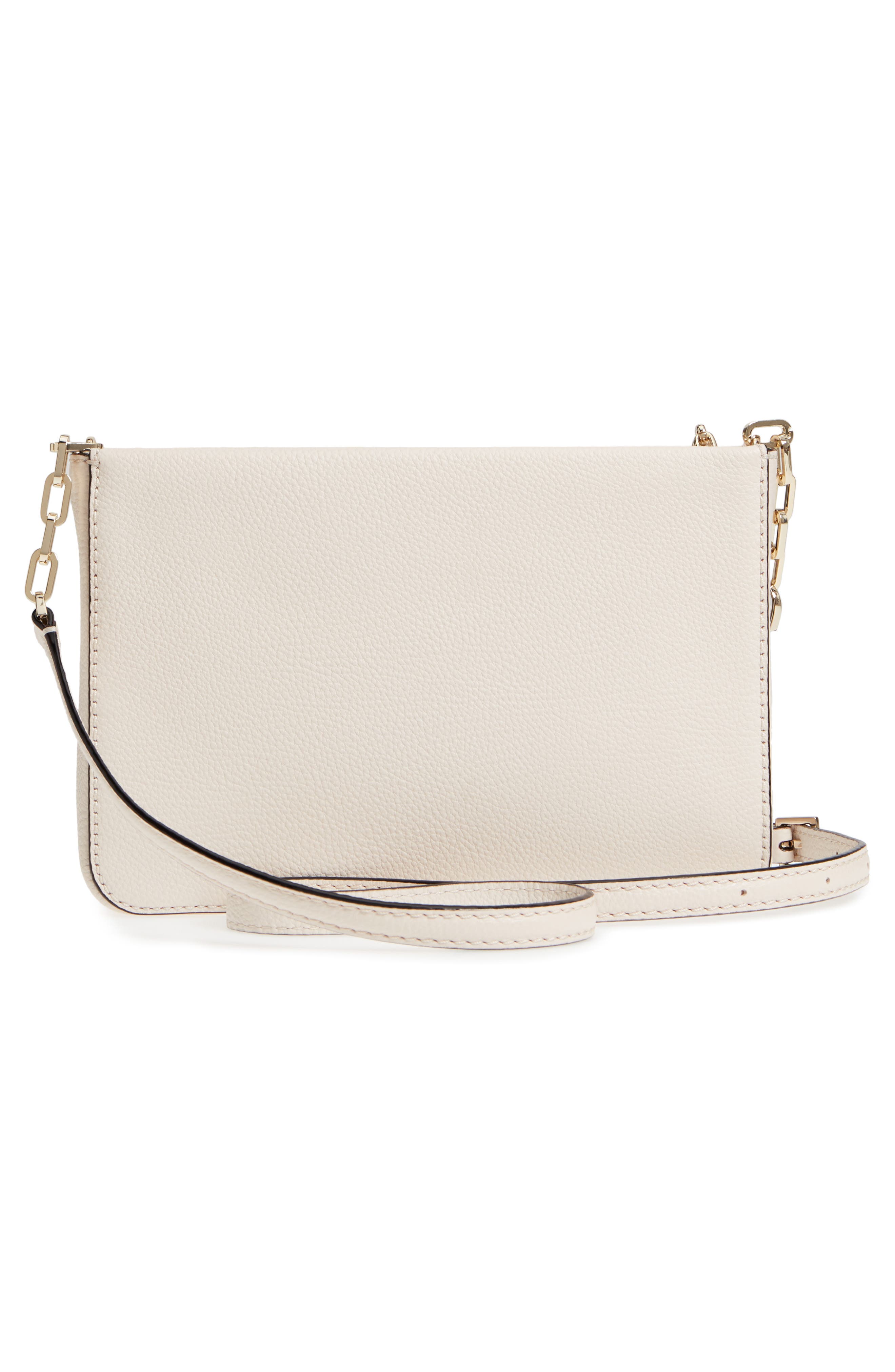 kingston drive - alessa leather shoulder/crossbody bag, Alternate, color, BLEACH BONE
