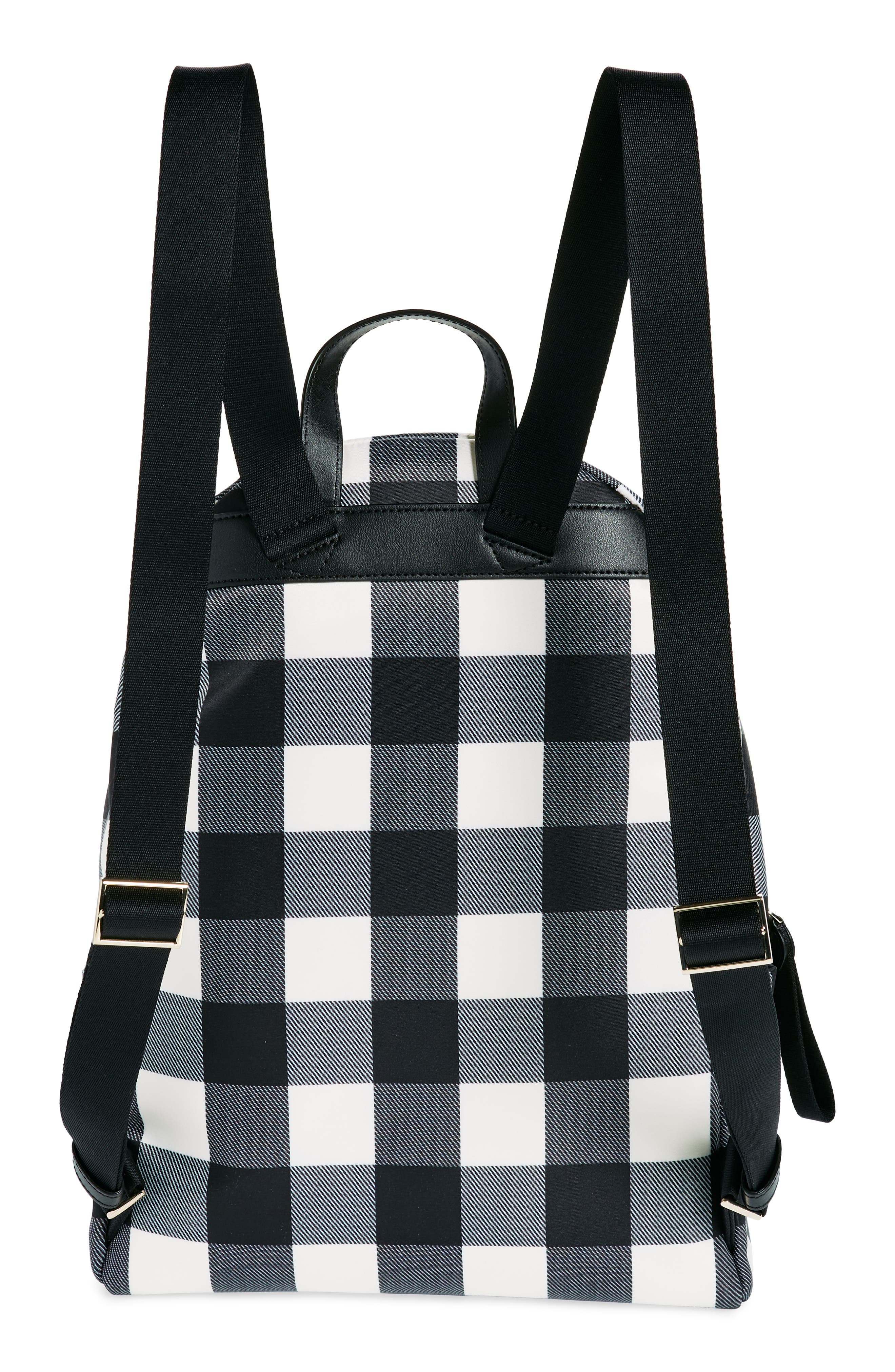 large recycled polyester backpack, Alternate, color, BLACK MULTI.