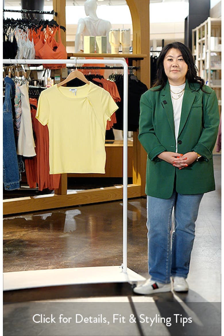 Twist Neck Rib T-Shirt video