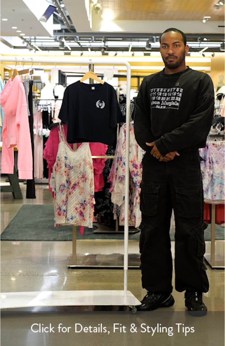 Kids' Lucky Embroidered Boxy T-Shirt, sales video thumbnail