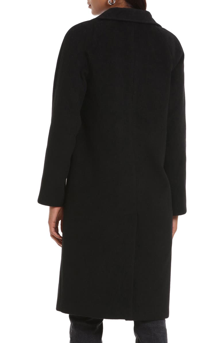 Avec Les Filles Single Breasted Wool Blend Coat, Alternate, color,
