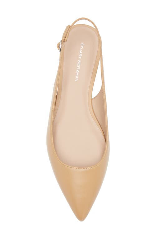 Shop Stuart Weitzman Mara Pointed Toe Slingback Flat In Ginger