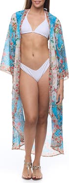 RANEES Floral Cover-Up Duster