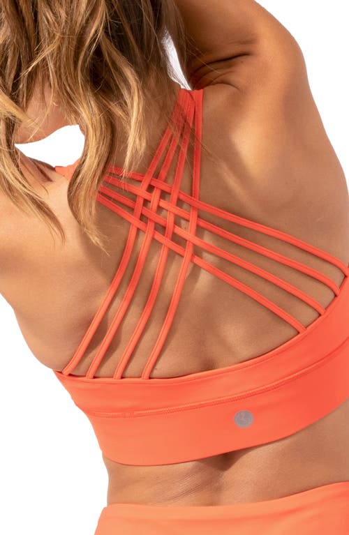 Threads 4 Thought Strappy Sports Bra In Tango
