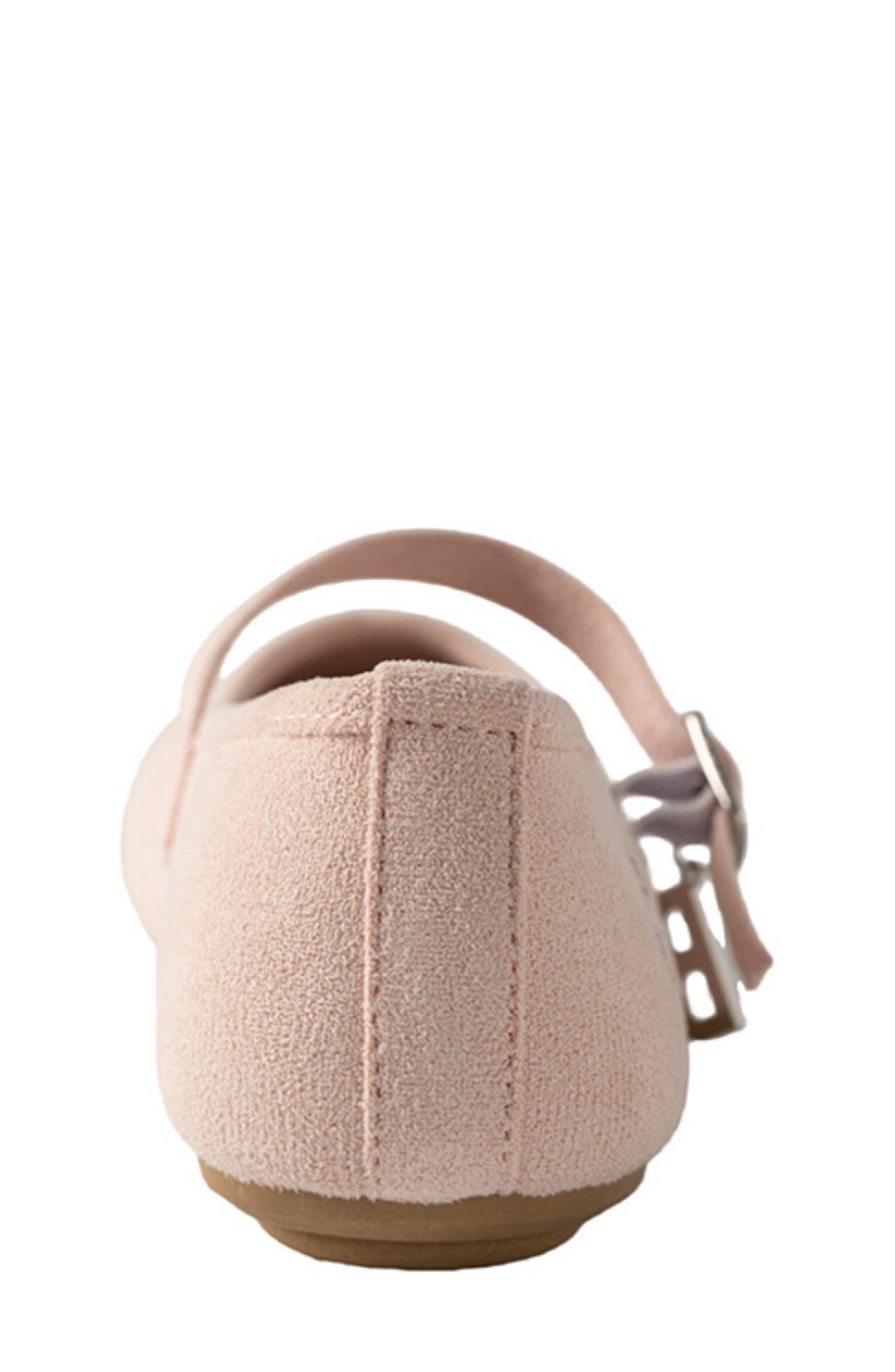 Kids' Floral Embroidered Mary Jane Flat, Alternate, color, BLUSH