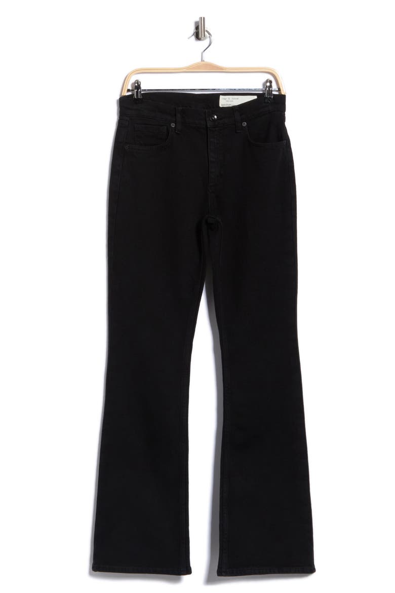 Blake High Waist Bootcut Jeans, Main, color, BLACK