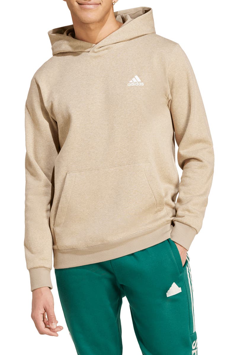 adidas AEROREADY Cotton & Recycled Polyester Hoodie, Main, color, 