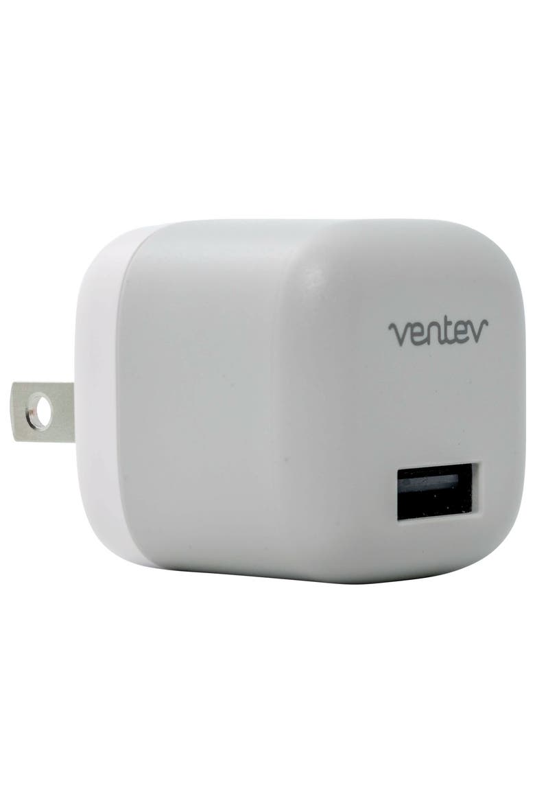 12W USB-A Universal Mini Wall Charger and USB-A to Apple Lightning Cable, Main, color, White