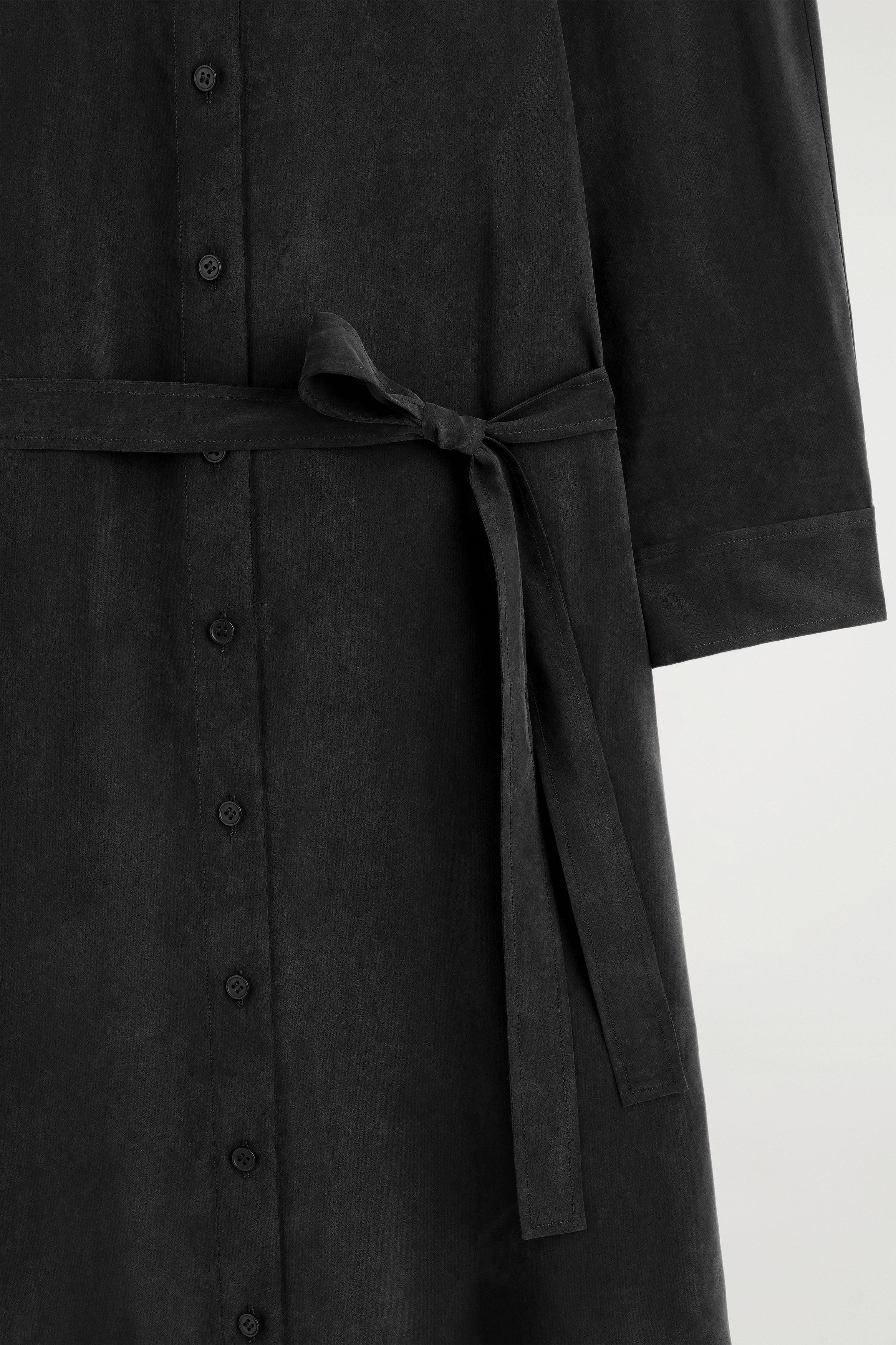 belted midi shirt dress cos mrs.blondebrainsandbirkins on LTK