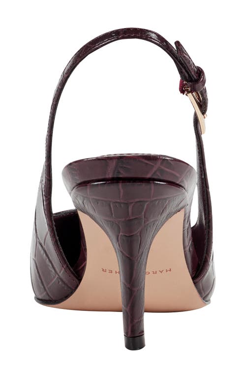 Marc Fisher Ltd Dorie Slingback Pointed Toe Pump In Brown