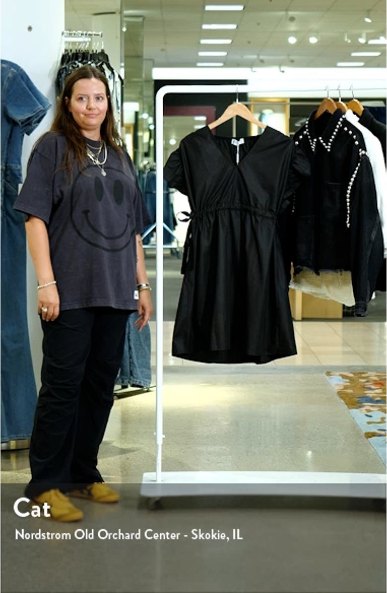 Fiona Ruffle Sleeve Cotton Minidress, sales video thumbnail