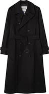 Burberry Long Gabardine Hoxton Trench Coat