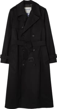 Burberry Long Gabardine Hoxton Trench Coat