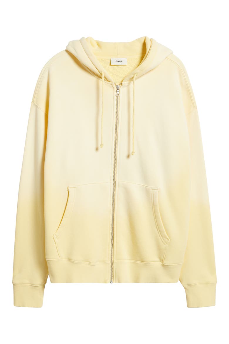 Core Oversize Terry Full Zip Hoodie, Alternate, color, SUN FADED BUTTER