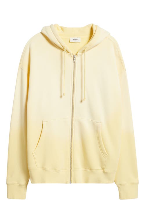 Elwood Core Oversize Terry Full Zip Hoodie In Yellow