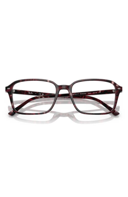 Ray Ban Ray-ban 54mm Square Optical Glasses In Violet