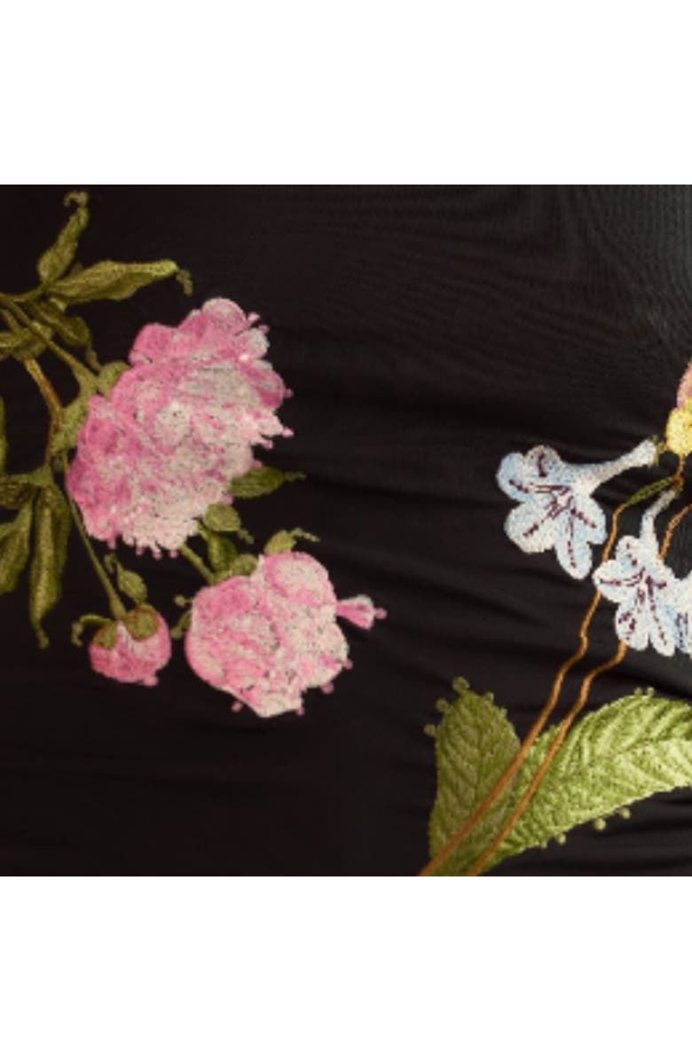 Cynthia Rowley Wildflower Embroidered Tank Top, Alternate, color, Black