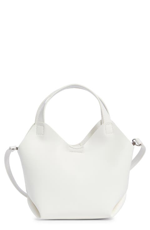 Faux Leather Mini Shopper Tote