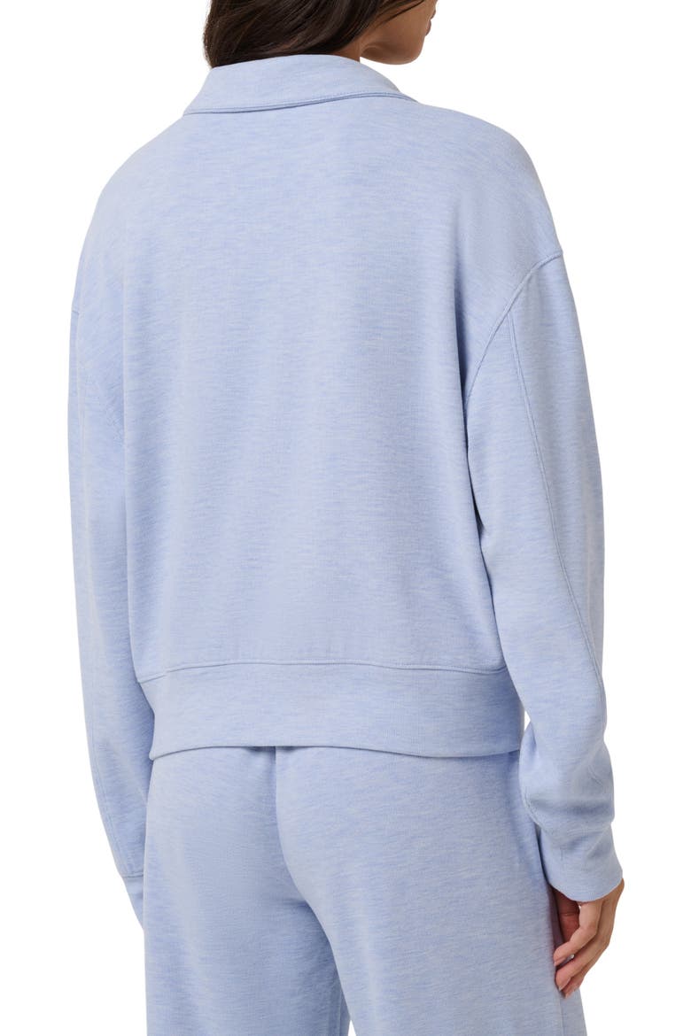 Cloud Half-Zip Pullover, Alternate, color, HEATHER ENGLISH MANOR