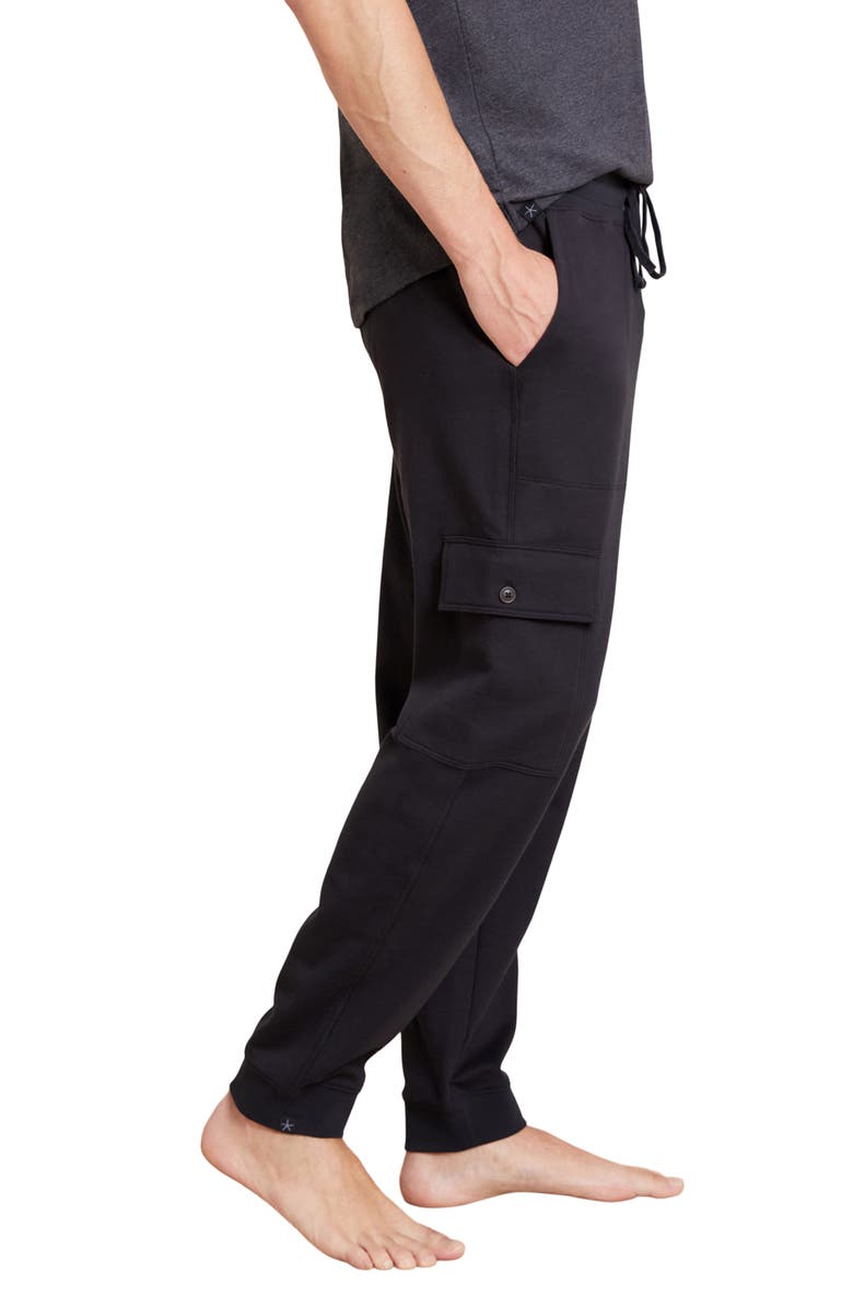 Barefoot Dreams<sup>®</sup> Malibu Collection<sup>®</sup> Pima Cotton Fleece Cargo Sweatpant, Alternate, color, 