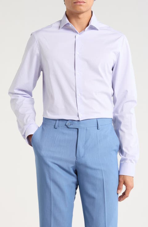 Slim Fit Stretch Dress Shirt (Regular, Big & Tall)