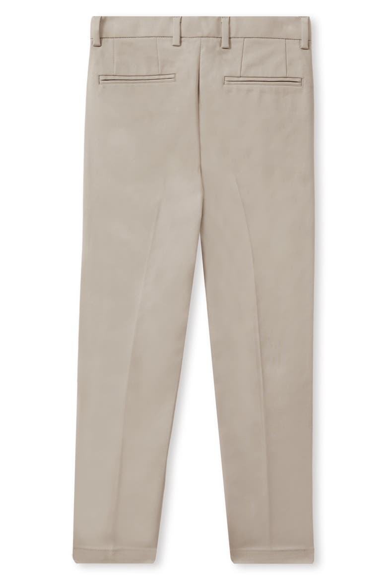 Kids' Eastbury Sr. Flat Front Stretch Cotton Chinos, Alternate, color, STONE