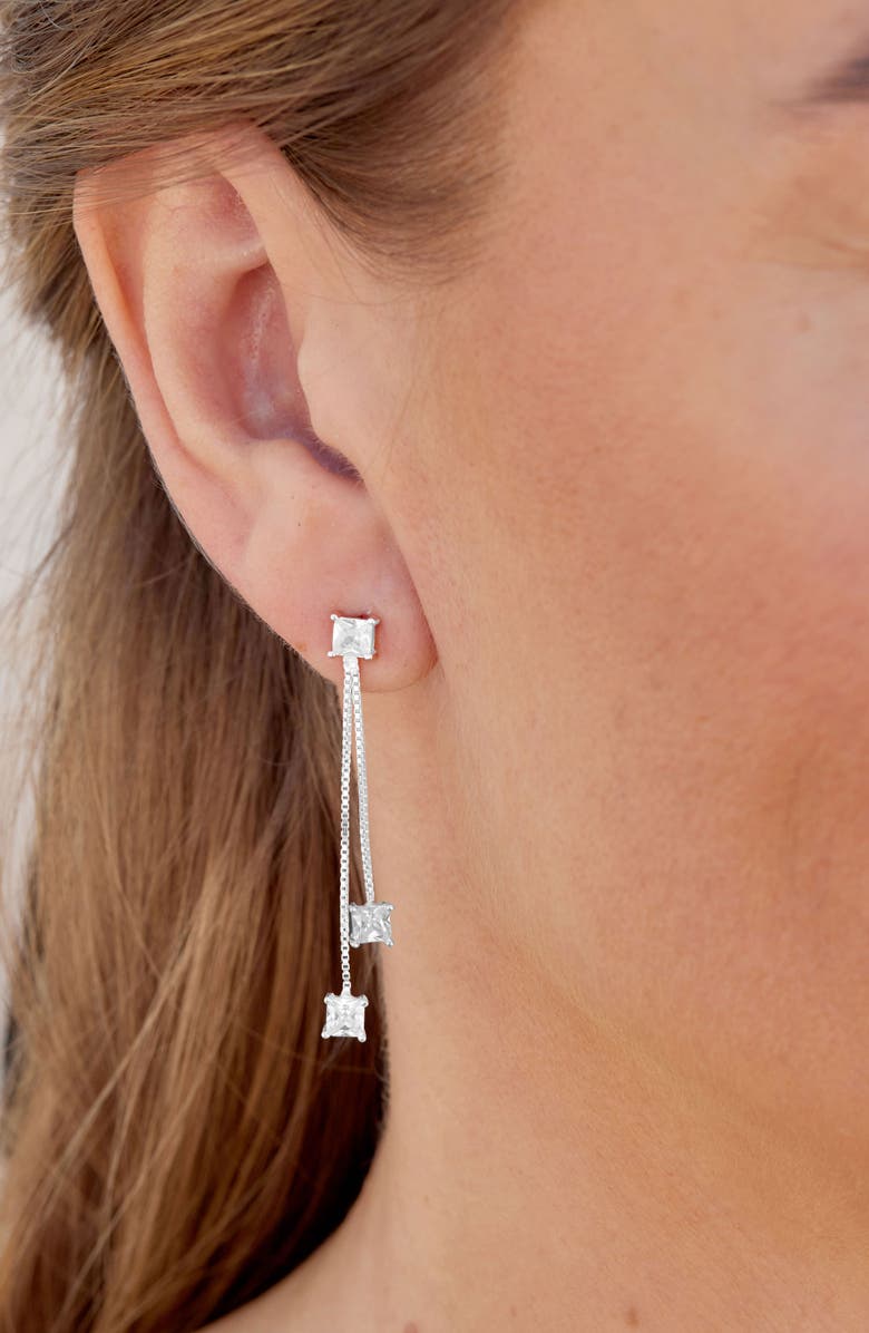 SAVVY CIE JEWELS Drop Earrings, Alternate, color, Silver