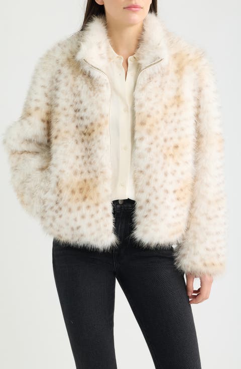 Snow Lynx Faux Fur Jacket