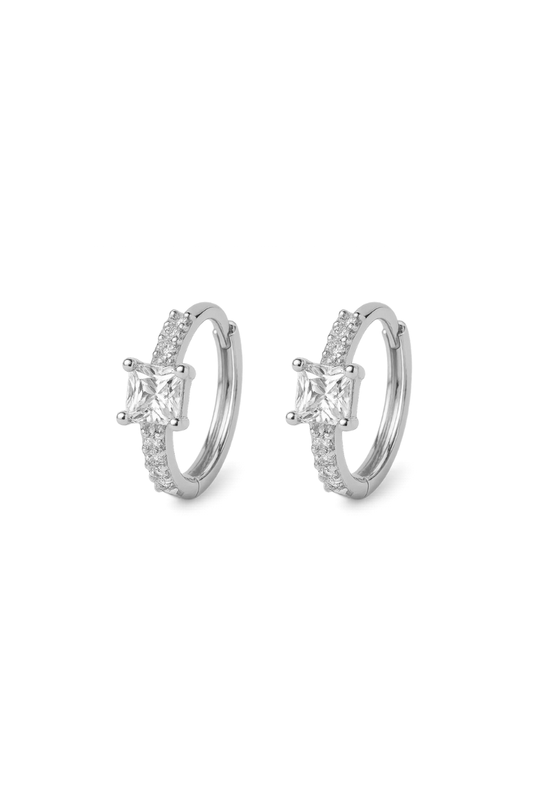 Dainty Huggie Hoop Earrings -3 Pairs, Alternate, color, Silver