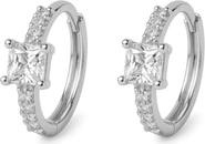DLORIA Lila Square-Cut Huggie Hoop Earrings