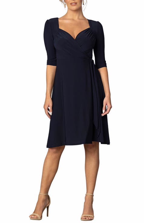 Sweetheart Midi Wrap Dress