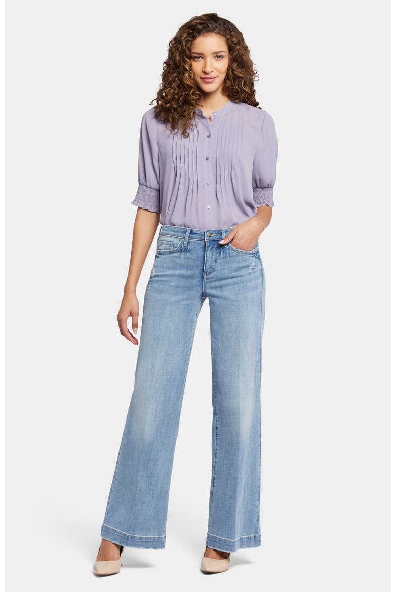 Teresa Wide Leg Jeans, Alternate, color, LAKEFRONT