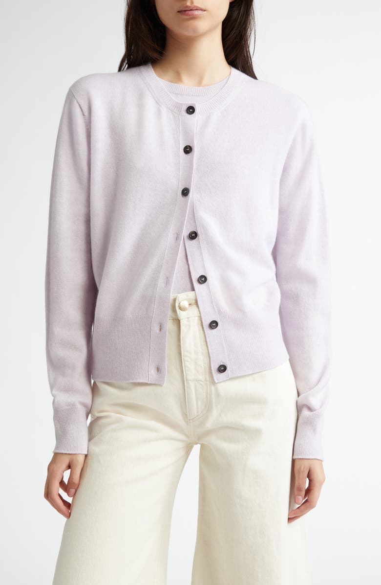 Johnstons of Elgin Classic Cashmere Crewneck Cardigan, Main, color,