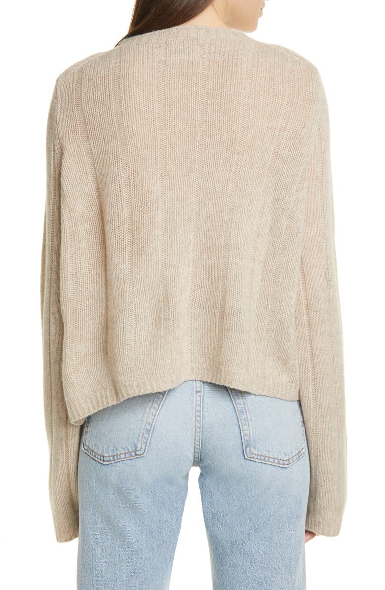 Khaite Nelley Ribbed Cashmere Sweater, Alternate, color, 