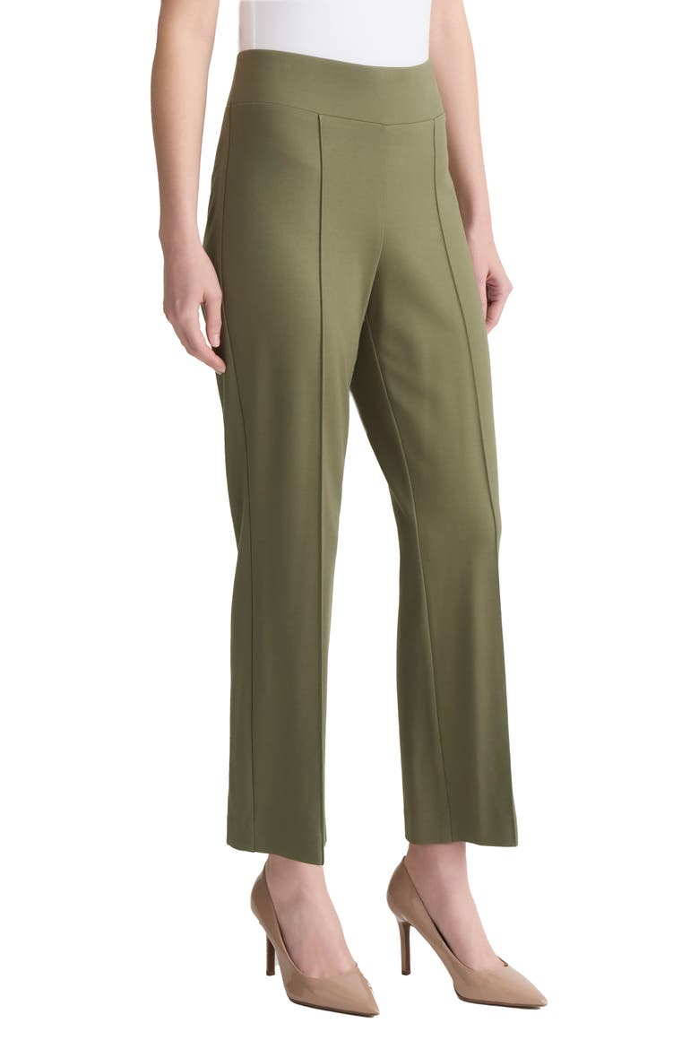 Pintuck Pull-On Straight Leg Ankle Pants, Alternate, color, JASPER GREEN