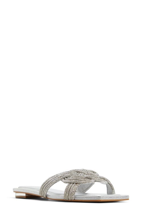 Shop Aldo Karlina Slide Sandal In Silver