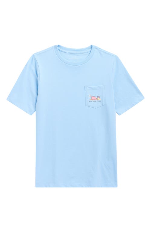 Vineyard Vines Kids' Beach Ball Whale Pocket Graphic T-shirt In Blue