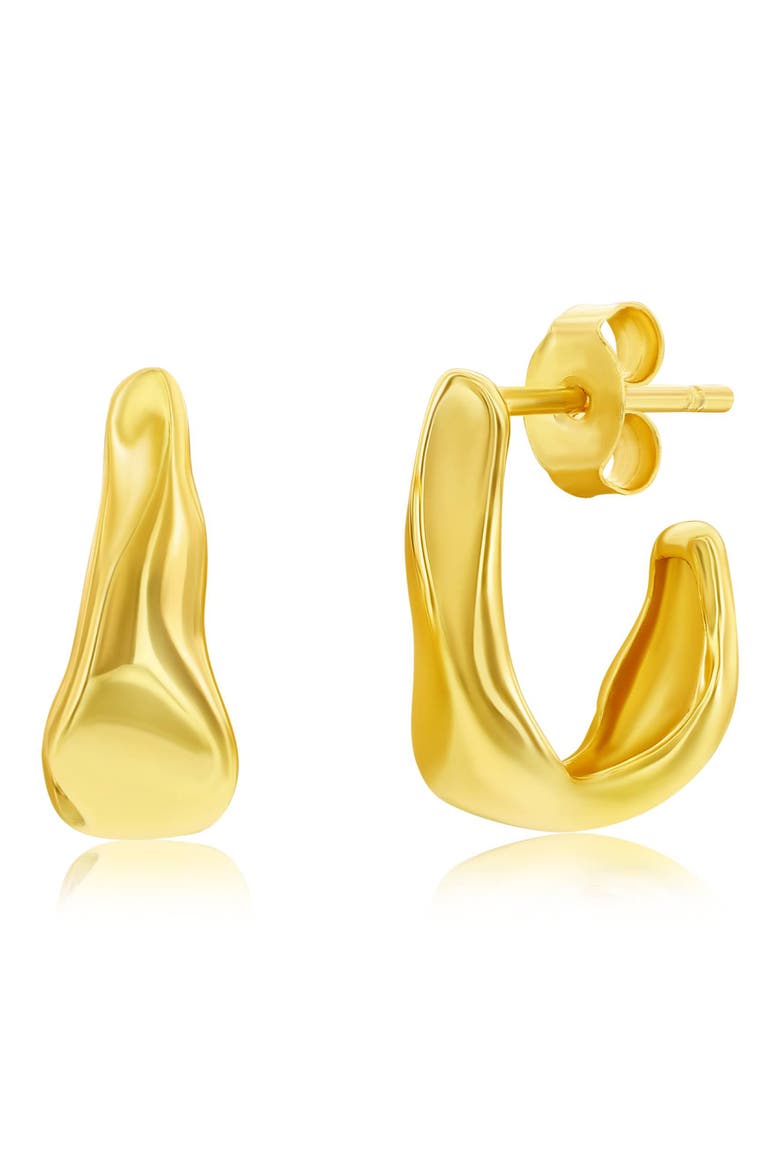 Irregular Shaped Earrings, Main, color, GOLD