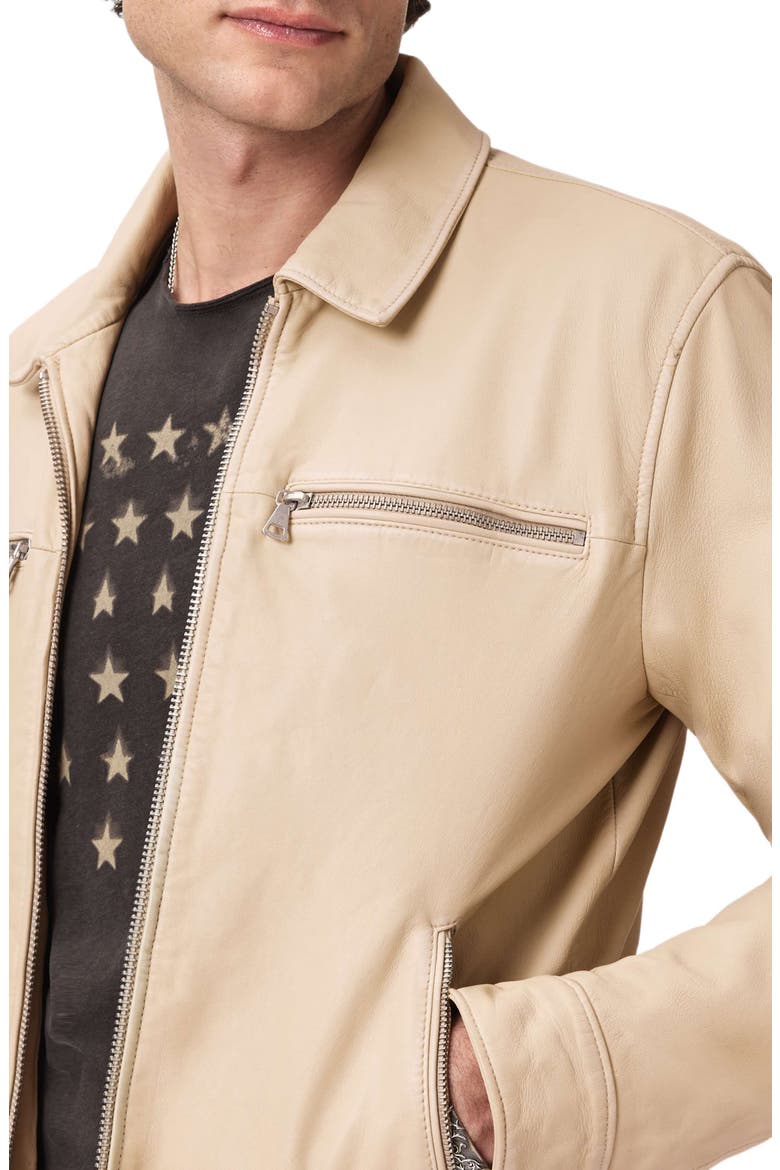 Nicholas Burnished Sheepskin Leather Jacket, Alternate, color, FADED TWINE