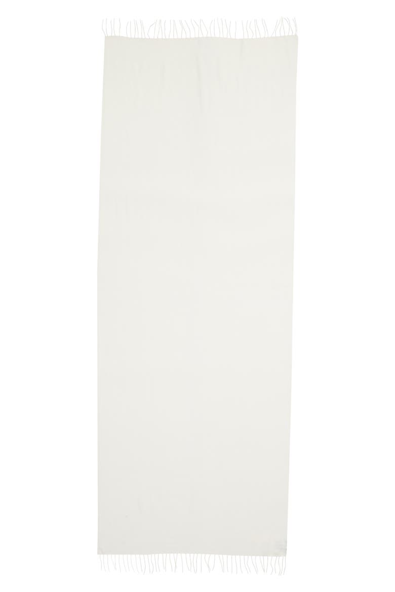 Tissue Weight Wool & Cashmere Scarf, Alternate, color, IVORY WINTER