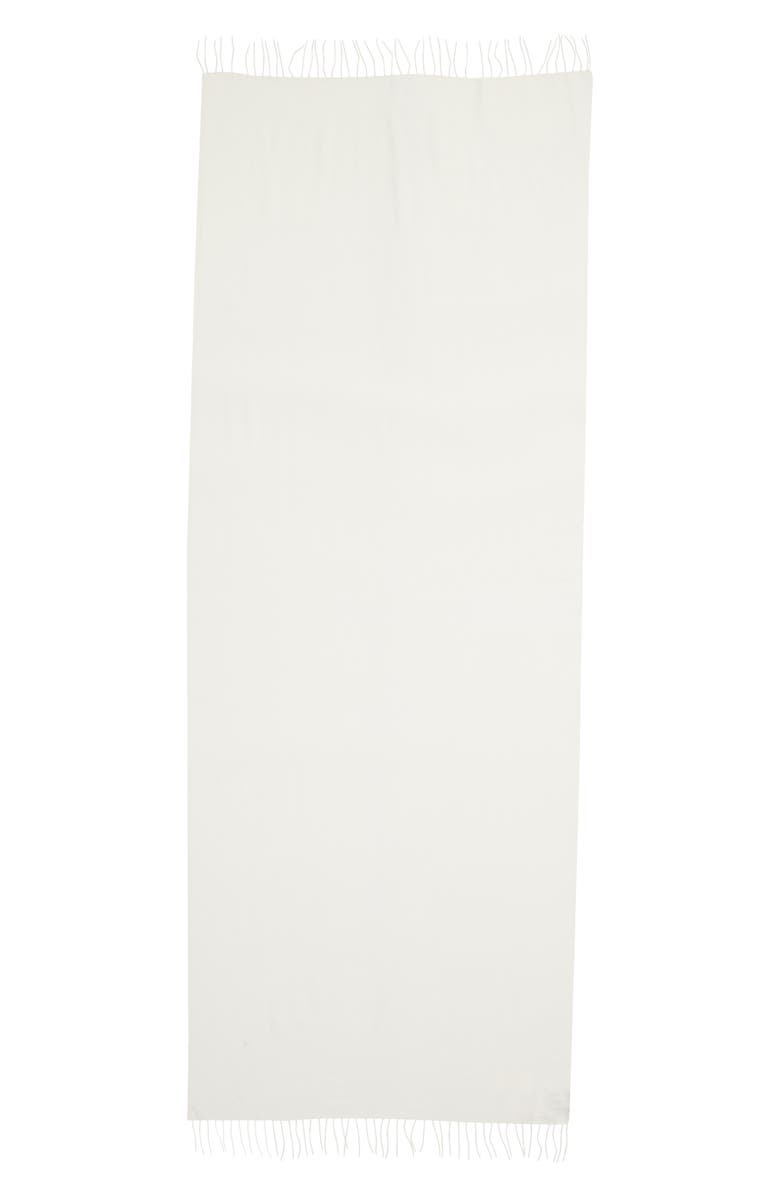 Nordstrom Tissue Weight Wool & Cashmere Scarf, Alternate, color, Ivory Winter