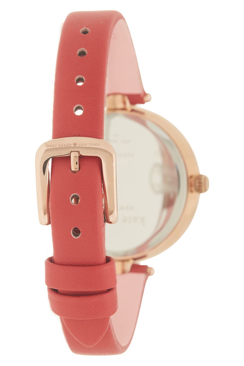 holland watch and earring set, 34mm, Alternate, color, ROSE GOLD